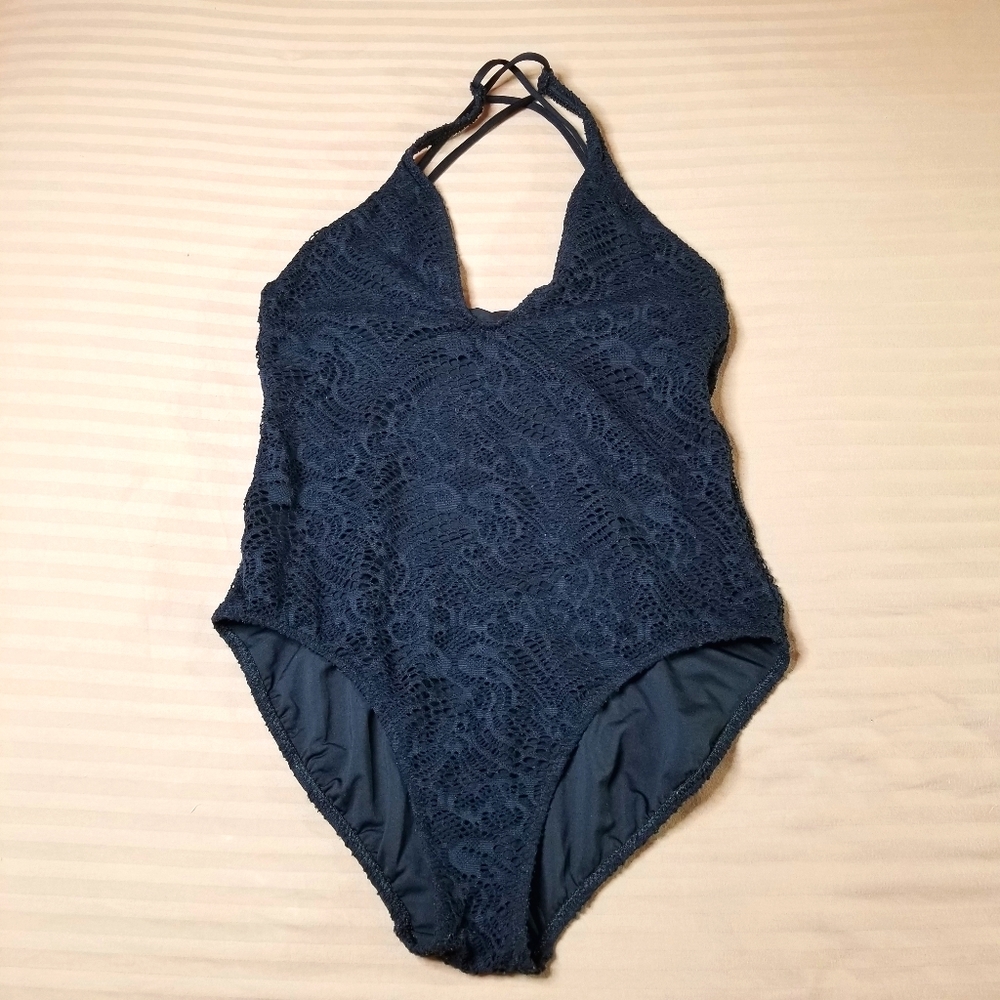 Women's Polo Ralph Lauren Black One Piece Swimsuit